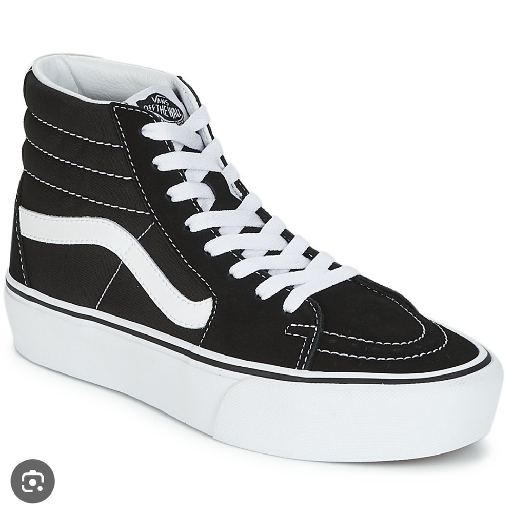 Vans High-Top Black and White Sneakers